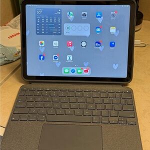 Apple Tablet with Gray Keyboard